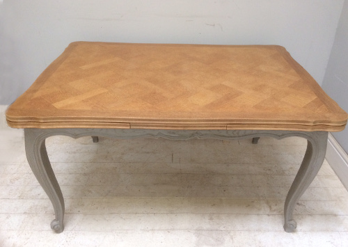 large vintage french extending dining table